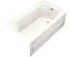 Kohler Bancroft K-1151-RA-NY Dune 5' Whirlpool with Integral Apron and Right-Hand Drain
