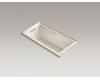 Kohler Underscore K-1167-LFG-47 Almond Bubblemassage 60X30 Bath with Three-Sided Integral Tile Flange and Left-Hand Drain