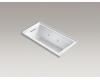 Kohler Underscore K-1167-LH2-0 White 60X30 Whirlpool with Three-Sided Integral Tile Flange and Left-Hand Drain