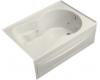 Kohler Synchrony K-1194-HR-NY Dune 6' Whirlpool with Integral Apron, Heater and Right-Hand Drain