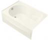 Kohler Synchrony K-1195-LA-NY Dune 6' Bath with Integral Apron and Left-Hand Drain