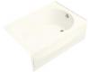 Kohler Synchrony K-1195-RA-NY Dune 6' Bath with Integral Apron and Right-Hand Drain