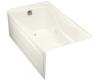 Kohler Hourglass K-1209-LA-NY Dune 32 Whirlpool with Integral Apron, Flange and Left-Hand Drain