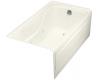 Kohler Hourglass K-1209-RA-NY Dune 32 Whirlpool with Integral Apron, Flange and Right-Hand Drain
