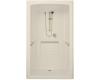 Kohler Freewill K-12113-N-47 Almond Barrier-Free Shower Module with Nylon Grab Bars, 52" X 37-1/2" X 84"