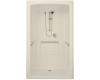 Kohler Freewill K-12113-P-47 Almond Barrier-Free Shower Module with Polished Stainless Grab Bars, 52" X 37-1/2" X 84"