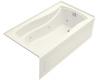 Kohler Mariposa K-1224-RA-NY Dune 5.5' Whirlpool with Integral Apron and Right-Hand Drain