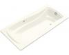 Kohler Mariposa K-1257-GRF-NY Dune 6' Bubblemassage Bath with Integral Flange and Right-Hand Drain