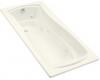 Kohler Mariposa K-1257-L-NY Dune 6' Whirlpool with Flange and Left-Hand Drain