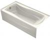 Kohler Mariposa K-1259-LA-96 Biscuit Bath Tub with Integral Apron, Tile Flange and Left-Hand Drain