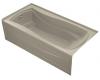 Kohler Mariposa K-1259-LA-G9 Sandbar Bath Tub with Integral Apron, Tile Flange and Left-Hand Drain