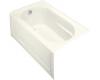 Kohler Devonshire K-1357-GLA-NY Dune 5' Bubblemassage Bath with Integral Apron, Left-Hand Drain