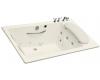 Kohler RiverBath K-1360-H2-NY Dune Quadrangle Whirlpool with Integral Fill and Chromatherapy