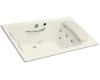 Kohler RiverBath K-1365-H2-NY Dune Quadrangle Whirlpool with Chromatherapy, Less Connected Integral Fill and Faucet Valves
