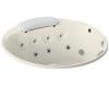 Kohler RiverBath K-1394-H3-NY Dune 66" Round Whirlpool, Less Chromatherapy