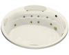 Kohler RiverBath K-1397-H2-NY Dune 75" Round Whirlpool with Chromatherapy