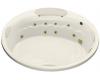 Kohler RiverBath K-1397-H3-NY Dune 75" Round Whirlpool, Less Chromatherapy