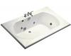 Kohler Memoirs K-1418-HC-NY Dune 6' Whirlpool with Custom Pump Location