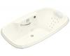 Kohler Portrait K-1457-LM-NY Dune 5.5' Whirlpool with Massage Experience and Left-Hand Pump