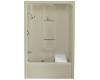 Kohler Sonata K-1683-H-47 Almond 5' Bath and Shower Whirlpool with Heater and Left-Hand Drain