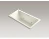 Kohler Underscore Bubblemassage K-1835-GCR-96 Biscuit Bath with Chromatherapy