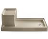 Kohler Tresham K-1976-33 Mexican Sand 60" X 32" Receptor with Integral Seat and Right-Hand Drain