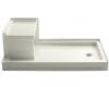 Kohler Tresham K-1978-96 Biscuit 60" X 36" Receptor with Integral Seat and Right-Hand Drain