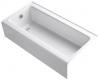 Kohler Bellwether K-837-0 White 60 X 30 Cast Iron Bath with Integral Apron and Left-Hand Drain