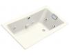 Kohler Tea-for-Two K-852-HE-FE Frost 5' Whirlpool Bath Tub with Custom Pump Location