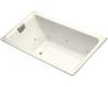 Kohler Tea-for-Two K-856-LH-NY Dune 5.5' Drop-In Whirlpool with Left-Hand Drain