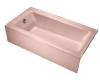 Kohler Bellwether K-875-45 Wild Rose Bath Tub with Integral Apron and Left-Hand Drain