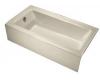 Kohler Bellwether K-875-47 Almond Bath Tub with Integral Apron and Left-Hand Drain