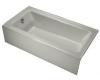 Kohler Bellwether K-875-95 Ice Grey Bath Tub with Integral Apron and Left-Hand Drain