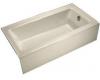 Kohler Bellwether K-876-47 Almond Bath Tub with Integral Apron and Right-Hand Drain
