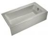 Kohler Bellwether K-876-95 Ice Grey Bath Tub with Integral Apron and Right-Hand Drain