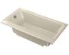 Kohler Highbridge K-877-S-47 Almond Cast Iron Bath Tub with Enameled Apron and Left-Hand Drain