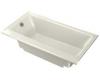 Kohler Highbridge K-877-S-96 Biscuit Cast Iron Bath Tub with Enameled Apron and Left-Hand Drain