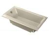 Kohler Highbridge K-877-S-G9 Sandbar Cast Iron Bath Tub with Enameled Apron and Left-Hand Drain