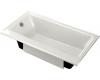 Kohler Highbridge K-877-S-NY Dune Cast Iron Bath with Enameled Apron and Left-Hand Drain