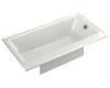 Kohler Highbridge K-878-S-0 White Cast Iron Bath Tub with Enameled Apron and Right-Hand Drain