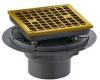 Kohler K-9136-PGD Vibrant Moderne Polished Gold Square Design Tile-In Shower Drain