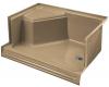 Kohler Memoirs K-9488-33 Mexican Sand 48" Shower Receptor with Integral Seat At Left and Right-Hand Drain