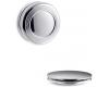 Kohler PureFlo K-T37395-BN Vibrant Brushed Nickel Cable Bath Drain Trim with Contemporary Push Button Handle