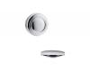 Kohler PureFlo K-T37396-CP Polished Chrome Cable Bath Drain Trim with Traditional Push Button Handle