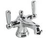 Kohler Bancroft K-10579-4-BRZ Oil-Rubbed Bronze Monoblock Lavatory Faucet with Escutcheon and Metal Lever Handles