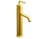 Kohler Purist K-14404-4A-BGD Vibrant Moderne Brushed Gold Tall Single-Control Lavatory Faucet with Straight Lever Handle