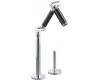 Kohler Karbon K-6268-C12-CP Polished Chrome Deck-Mount Lavatory Faucet with Black Tube