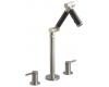 Kohler Karbon K-6274-C12-BN Vibrant Brushed Nickel Deck-Mount Lavatory Faucet with Black Tube