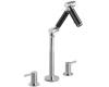 Kohler Karbon K-6274-C12-CP Polished Chrome Deck-Mount Lavatory Faucet with Black Tube