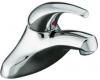 Kohler Coralais K-P15182-FD-CP Polished Chrome Single-Control Centerset Lavatory Faucet with Flexible Supplies and Plastic Drain, Project P